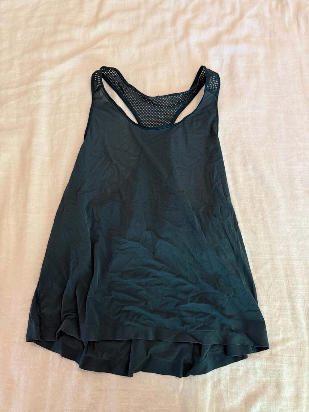 Lululemon Sculpt Tank Top Mesh Racerback Teal